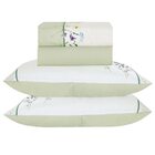 Jogo De Lençol King Micropercal 300 Fios Toque De Algodão 4 P