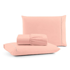 Jogo De Lençol King Mirante 100% Algodão 3 Peças - Rosa - 100