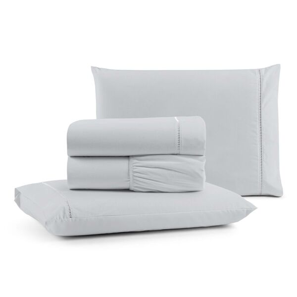 Jogo De Lençol King Mirante 100% Algodão 4 Peças - Cinza - 10
