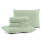 Jogo De Lençol King Mirante 100% Algodão 4 Peças - Verde - 10
