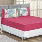 Jogo De Lençol King Naturallys 3 Peças - Flamingo Verde - 100