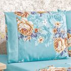 Jogo De Lençol King Naturallys 4 Peças - Jasmine Azul - 100%