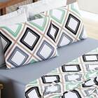 Jogo De Lençol King Quality Malha 100% Algodão Estampado 4 Pe