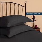Jogo De Lençol King Slim Percal 200 Fios 3 Peças - Preto