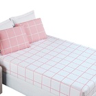 Jogo De Lençol King Square 3pç 100% Poliéster - Rosa