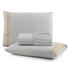 Jogo De Lençol King Suavitec Com Grippir 3 Peças - Cinza - 10