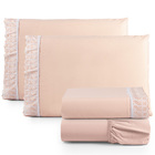 Jogo De Lençol Lese Percal 180 Fios King 4 Peças Barato - Sal