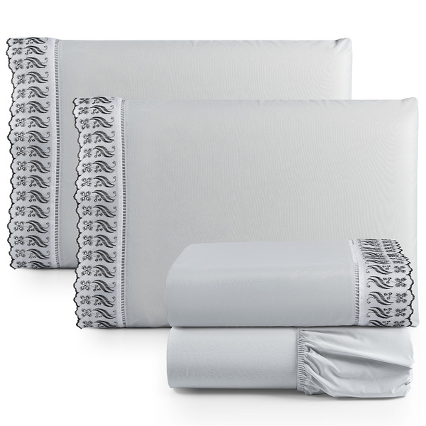 Jogo De Lençol Lese Percal 180 Fios Queen 4 Peças Barato - Ci