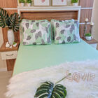 Jogo De Lençol Malha 100% Algodão Solteiro Verbena Linha Tren