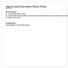 Jogo De Lençol Microfibra Liso Tabaco 4 Peças Queen Size