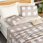 Jogo De Lençol Micropercal 200 Fios Queen Lisboa  Palha