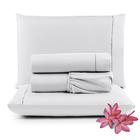 Jogo De Lençol Micropercal 400 Fios King 4 Peças Barato - Bra