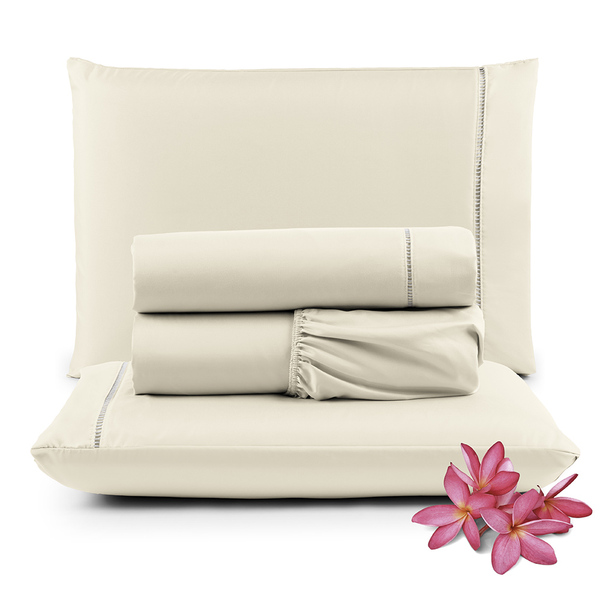 Jogo De Lençol Micropercal 400 Fios King 4 Peças Barato - Pal