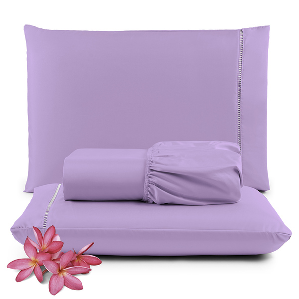 Jogo De Lençol Micropercal 400 Fios Padrão 3 Peças Barato - L