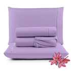 Jogo De Lençol Micropercal 400 Fios Queen 4 Peças Barato - Li