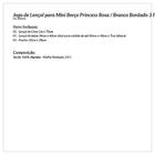 Jogo De Lençol Mini Berço Menina Branco / Rosa Princesa De Ma