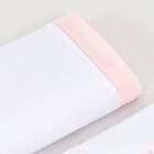 Jogo De Lençol Mini Berço Menina Branco / Rosa Princesa De Ma