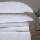 Jogo De Lençol Naturalle Catania 300 Fios Queen Branco/fendi