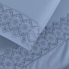 Jogo De Lençol Nobre King 4 Peças Micropercal 200 Fios Bordad