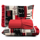 Jogo De Lençol Oriental Casal 3 Pçs Algodão 180 Fios Estampad