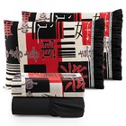 Jogo De Lençol Oriental King 4 Peças Algodão 180 Fios Estampa