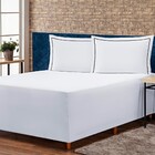 Jogo De Lençol P/ Cama Box Complet Branco Queen 03 Peças - Pe