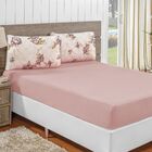 Jogo De Lençol Padrão Em Malha 3 Peças - Rosê - 100% Algodão