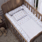 Jogo De Lençol Para Berço Americano 100% Algodão 3 Peças - Bo