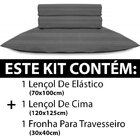 Jogo De Lençol Para Chiqueirinho Cercadinho Mini Berço 100 Al