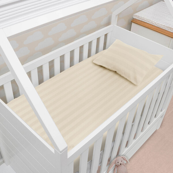 Jogo De Lençol Para Chiqueirinho Cercadinho Mini Berço 100 Al