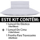 Jogo De Lençol Para Chiqueirinho Cercadinho Mini Berço 100 Al