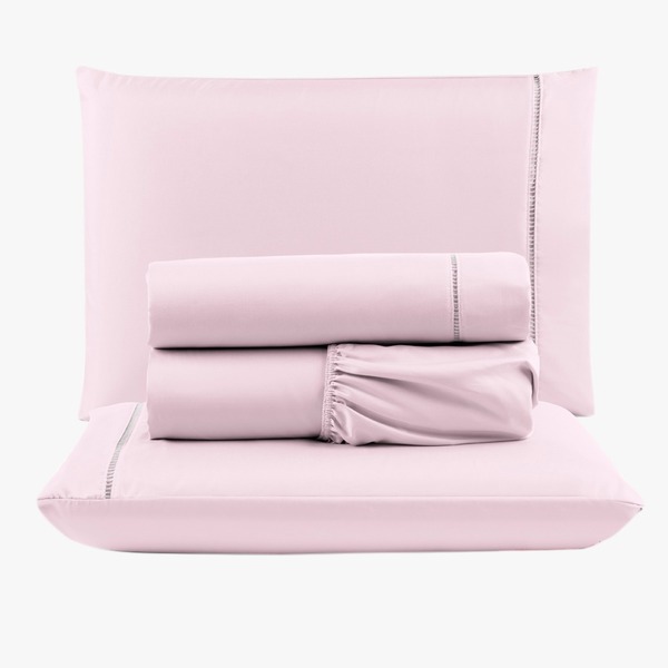 Jogo De Lençol Peletizado 400 Fios Queen 4 Peças Barato - Cas