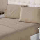 Jogo De Lençol Percal 2,40 Fios Suave Feito Algodão Queen 4 P