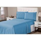 Jogo De Lençol Percal 200 Fios Suave Feito Algodão Casal 4 Pe