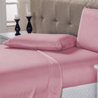 Jogo De Lençol Percal 200 Fios Super Macio Solteiro 3 Peças R