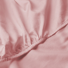 Jogo De Lençol Percal 3 Pçs 400 Fios Ponto Palito Queen Rosê