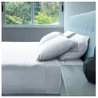 Jogo De Lençol Percal 400 Fios 4 Peças Ponto Palito Casal Bra