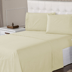 Jogo De Lençol Percal 400 Fios Suave Feito Algodão Queen 3 Pe