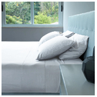 Jogo De Lençol Percal 4 Peças 400 Fios Ponto Palito King Bran