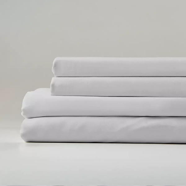 Jogo De Lençol Percal 4 Peças 400 Fios Ponto Palito King Bran