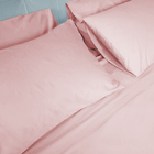 Jogo De Lençol Percal 4 Peças 400 Fios Ponto Palito King Rosê