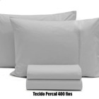 Jogo De Lençol Percal  3 Pçs 400 Fios Ponto Palito  Cama  Cas