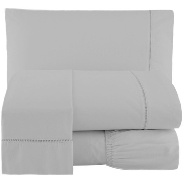 Jogo De Lençol Percal  3 Pçs 400 Fios Ponto Palito  Cama  Cas