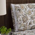 Jogo De Lençol Percal Solteiro 2 Peças Flores Douradas