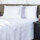 Jogo De Lençol Poliana Queen 4 Peças Bordado Inglês Microperc