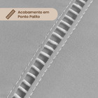Jogo De Lençol Ponto Palito 200 Fios Com 3 Pçs Queen Cinza