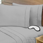 Jogo De Lençol Ponto Palito 400 Fios Com 3 Pçs Para Cama De