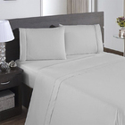 Jogo De Lençol Ponto Palito  4 Pçs 400 Fios  King Fendi Casen