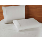 Jogo De Lençol Ponto Palito  4 Pçs 400 Fios  Queen Branco Cot