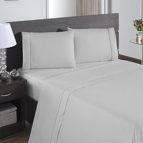 Jogo De Lençol Ponto Palito Com  3 Pçs 400 Fios  Queen Fendi